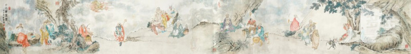    任預 人物手卷